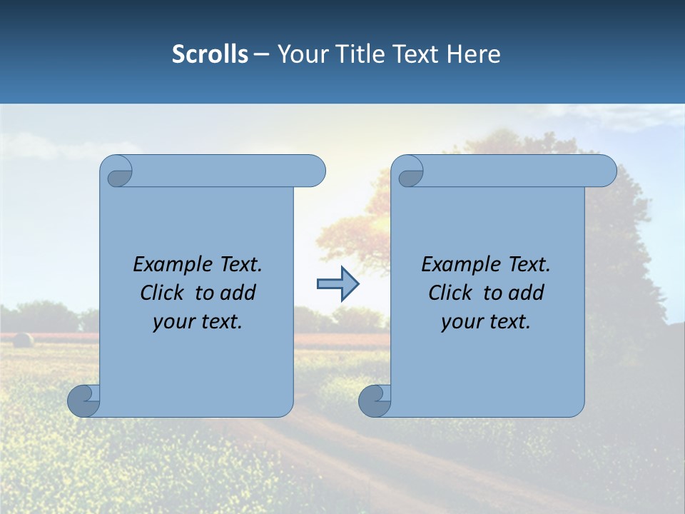 Scenics Sky Horizontal PowerPoint Template