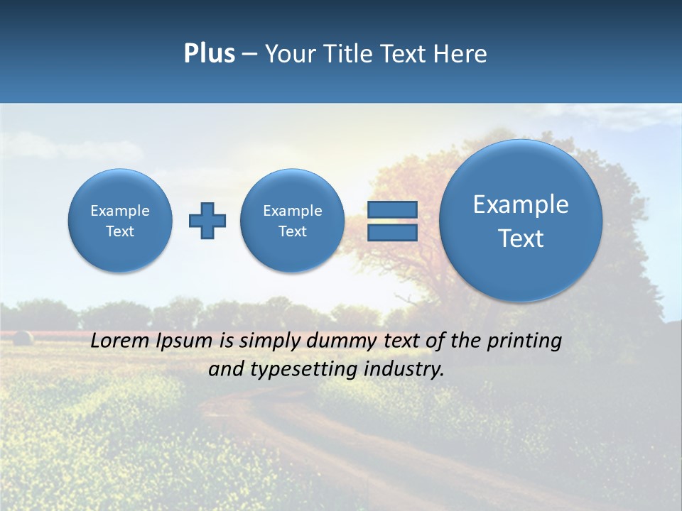 Scenics Sky Horizontal PowerPoint Template