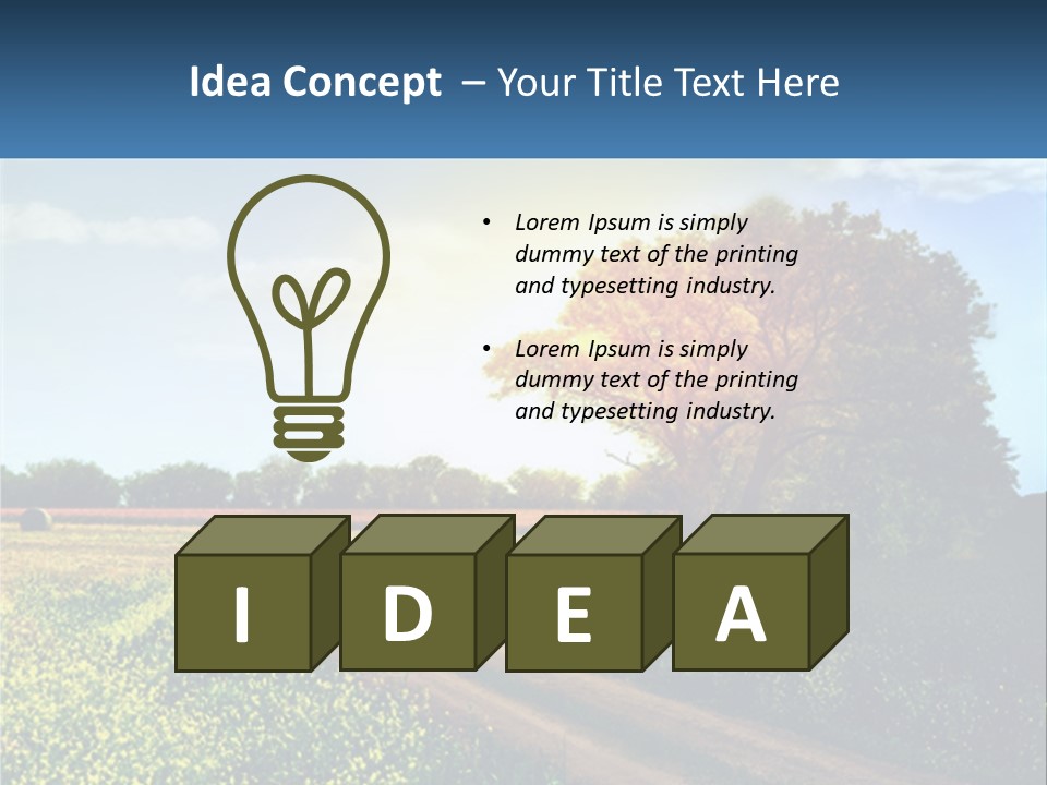 Scenics Sky Horizontal PowerPoint Template