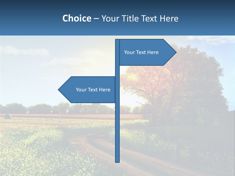 Scenics Sky Horizontal PowerPoint Template