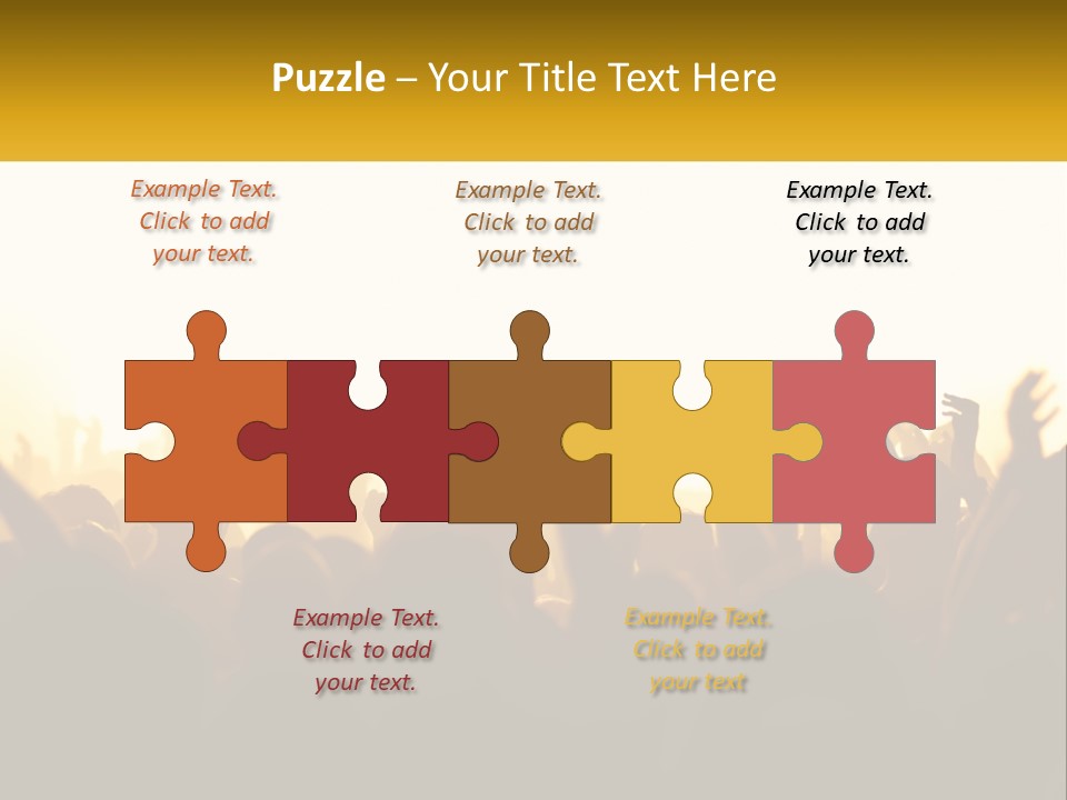 Applauding Stage Art PowerPoint Template