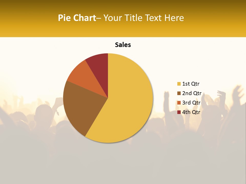Applauding Stage Art PowerPoint Template