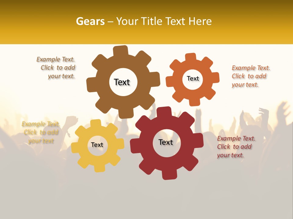 Applauding Stage Art PowerPoint Template