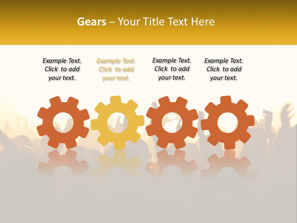 Applauding Stage Art PowerPoint Template