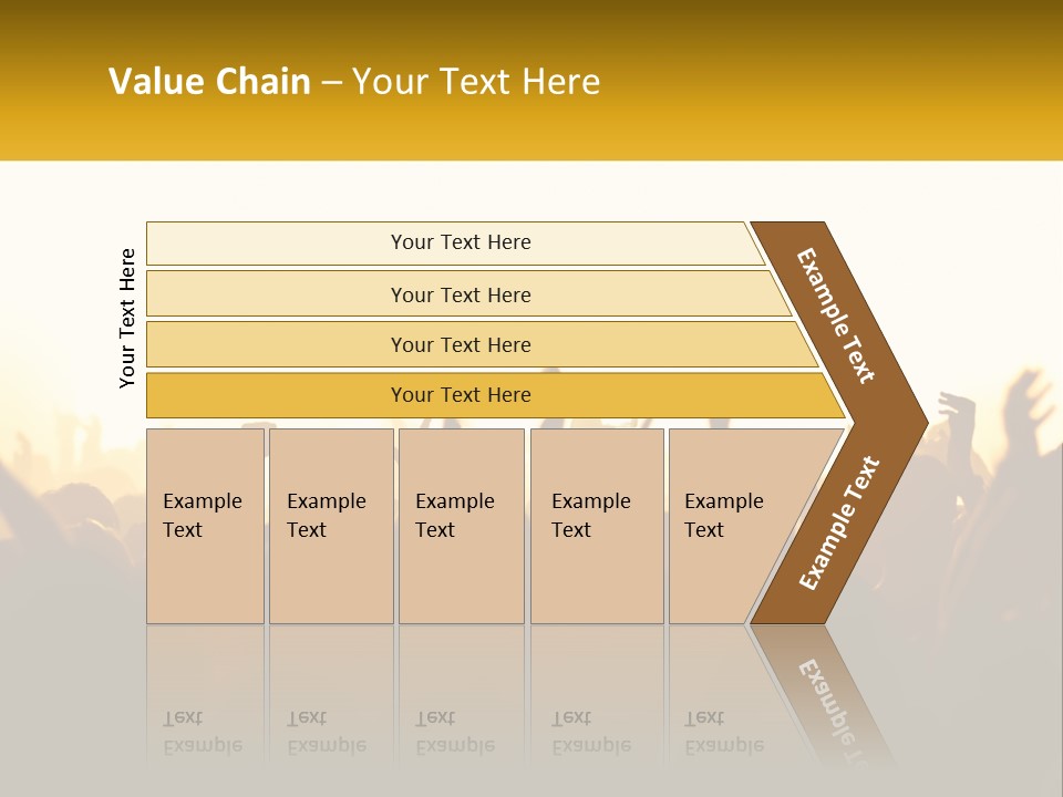 Applauding Stage Art PowerPoint Template