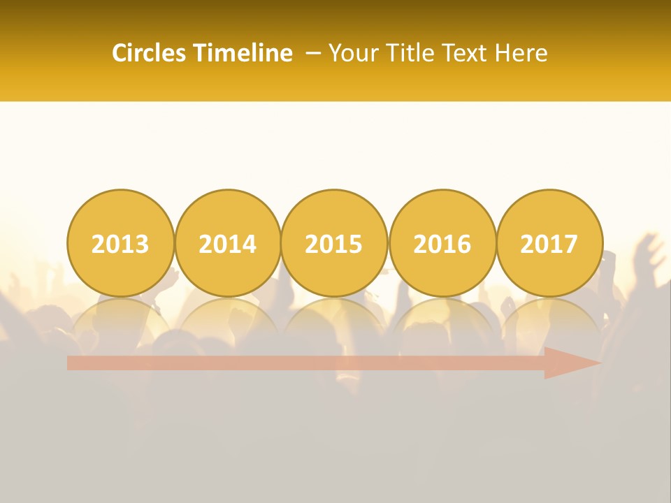 Applauding Stage Art PowerPoint Template