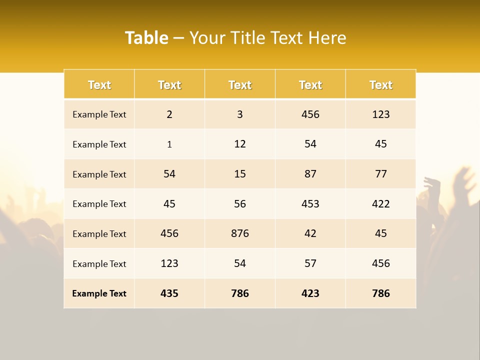 Applauding Stage Art PowerPoint Template