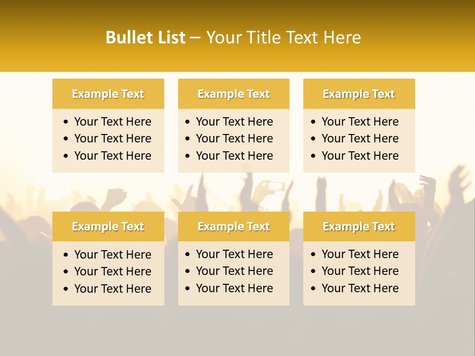 Applauding Stage Art PowerPoint Template