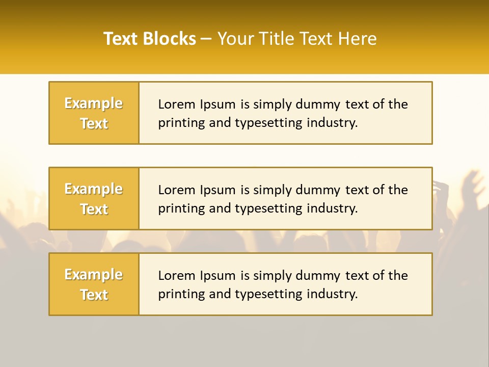 Applauding Stage Art PowerPoint Template