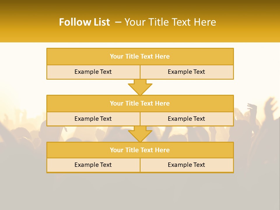 Applauding Stage Art PowerPoint Template