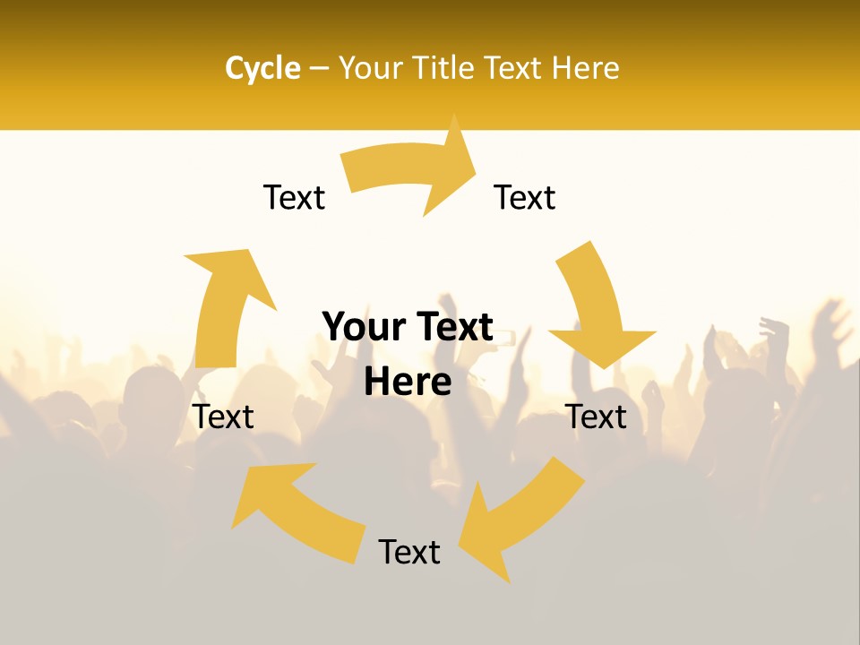 Applauding Stage Art PowerPoint Template