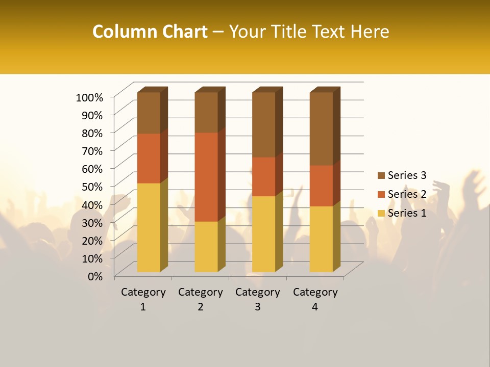 Applauding Stage Art PowerPoint Template