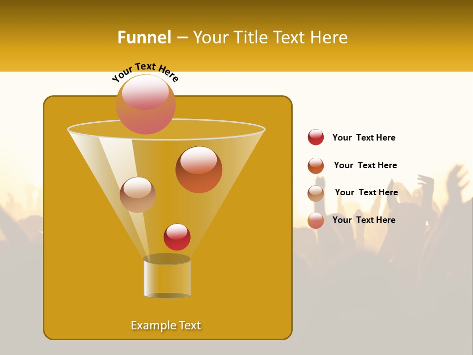 Applauding Stage Art PowerPoint Template