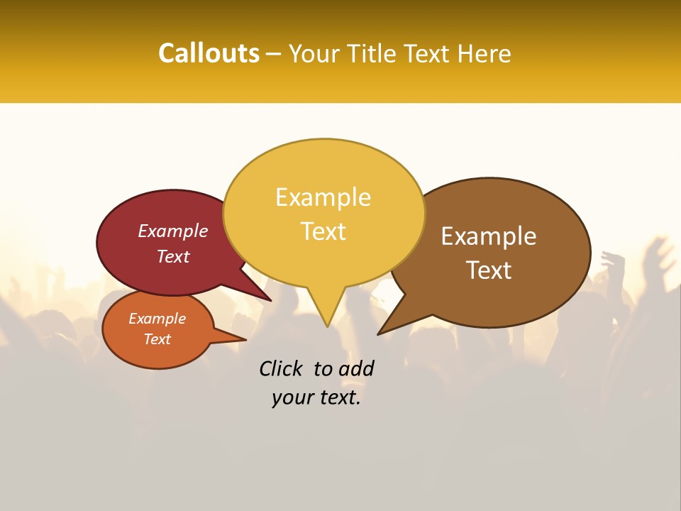 Applauding Stage Art PowerPoint Template