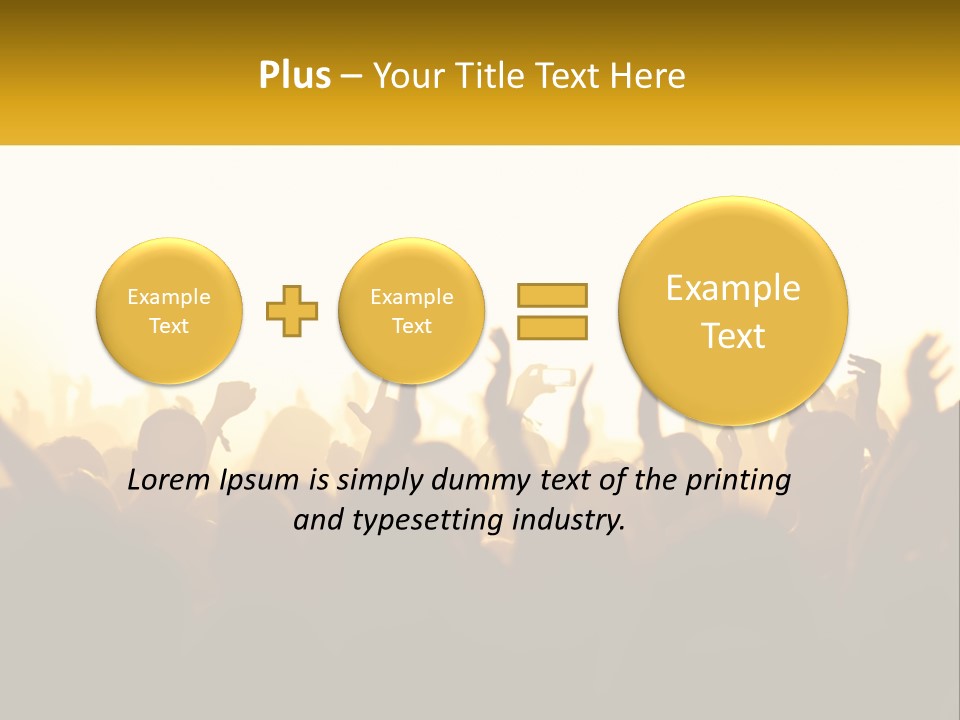 Applauding Stage Art PowerPoint Template