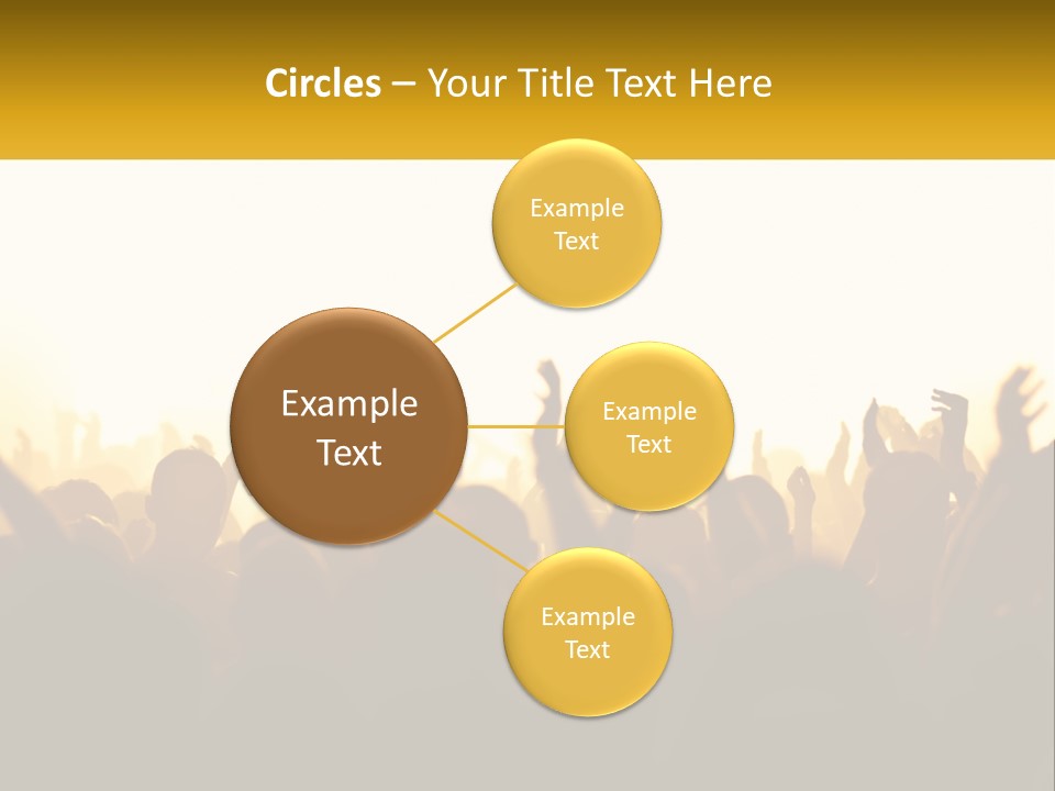 Applauding Stage Art PowerPoint Template