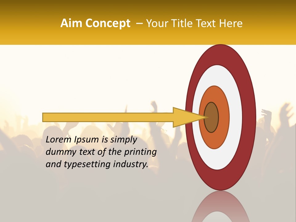 Applauding Stage Art PowerPoint Template