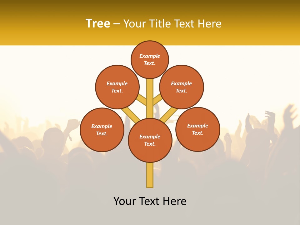 Applauding Stage Art PowerPoint Template