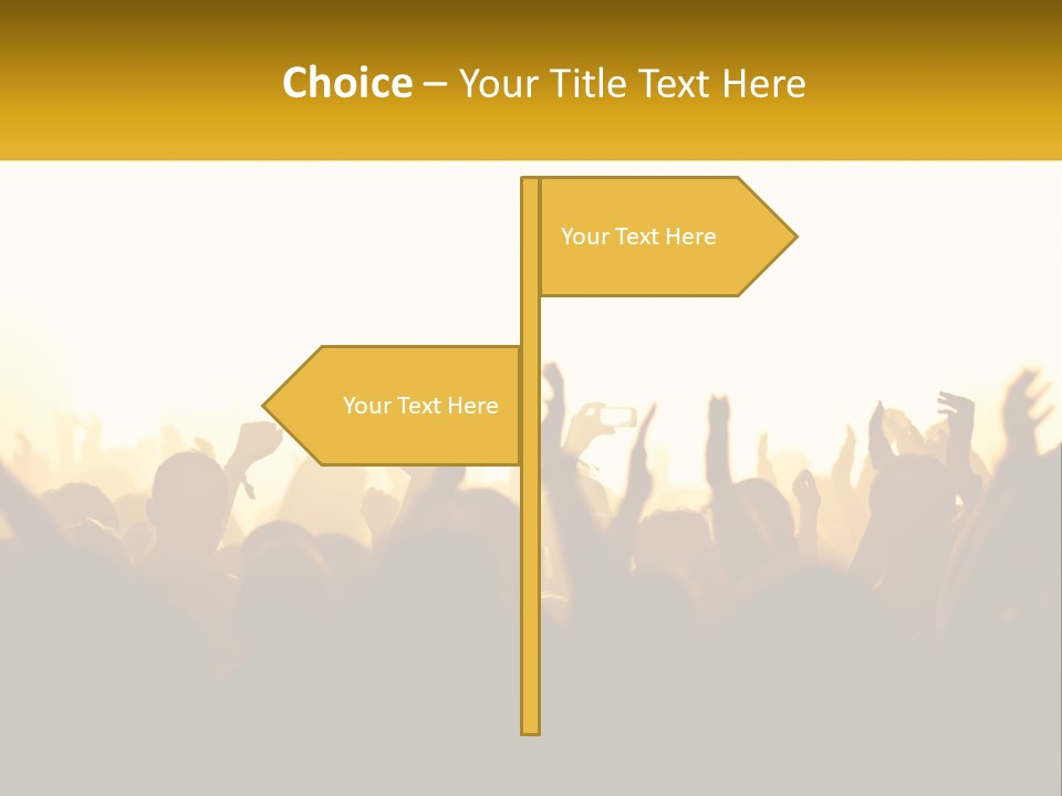 Applauding Stage Art PowerPoint Template