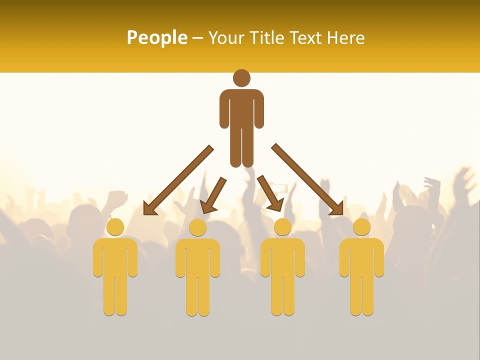 Applauding Stage Art PowerPoint Template