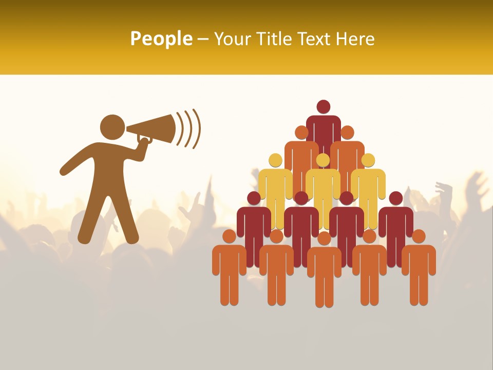 Applauding Stage Art PowerPoint Template