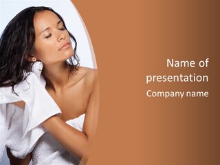 Calm One Brunette PowerPoint Template