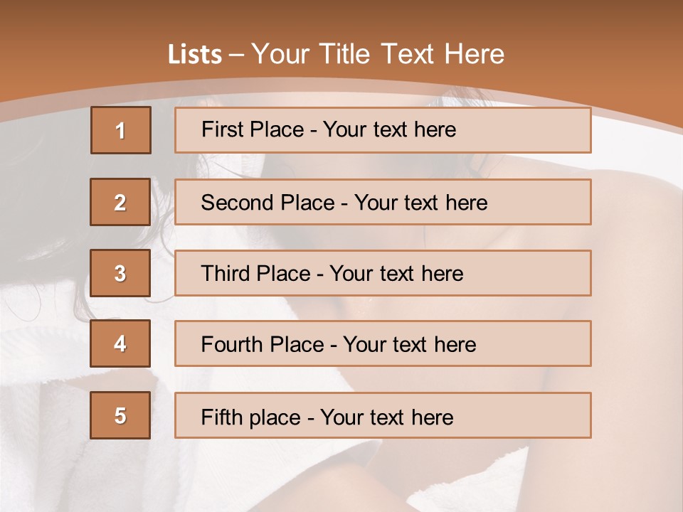 Calm One Brunette PowerPoint Template