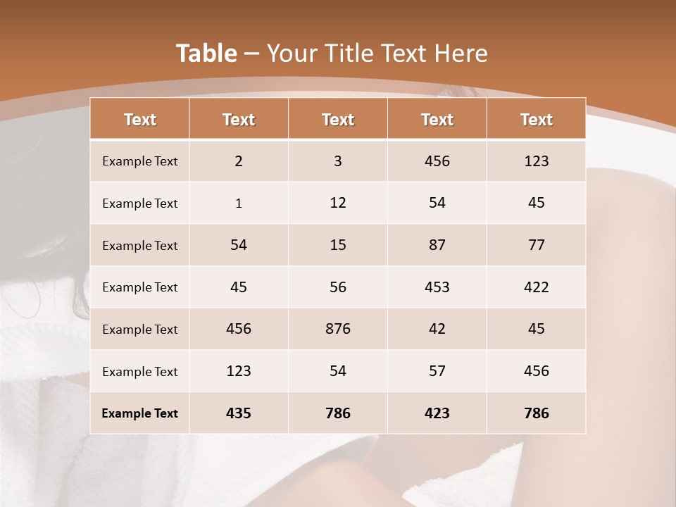 Calm One Brunette PowerPoint Template