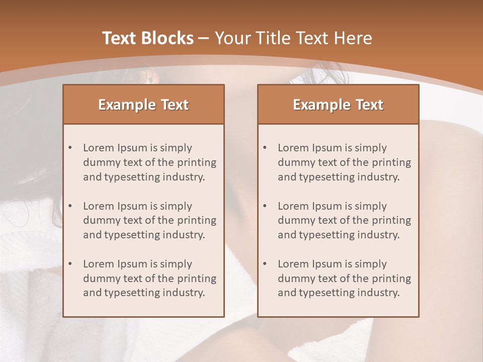 Calm One Brunette PowerPoint Template