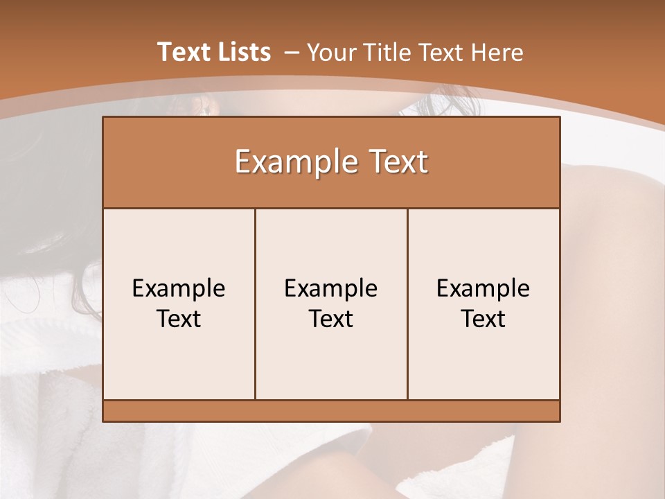 Calm One Brunette PowerPoint Template