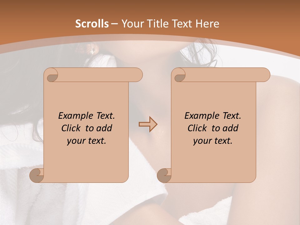 Calm One Brunette PowerPoint Template