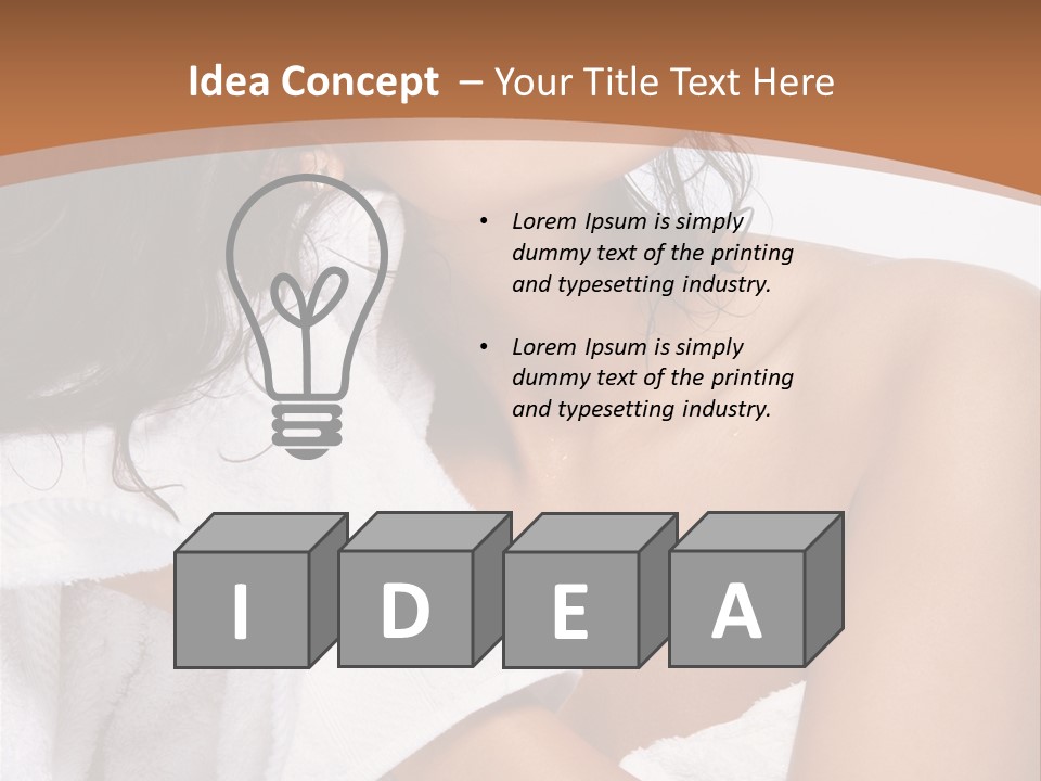 Calm One Brunette PowerPoint Template