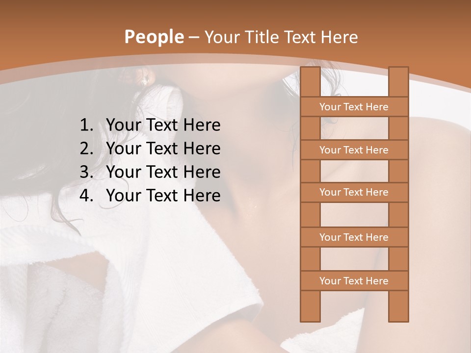 Calm One Brunette PowerPoint Template