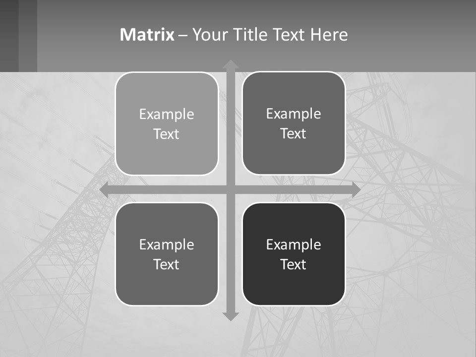 Blue Cable Caution PowerPoint Template