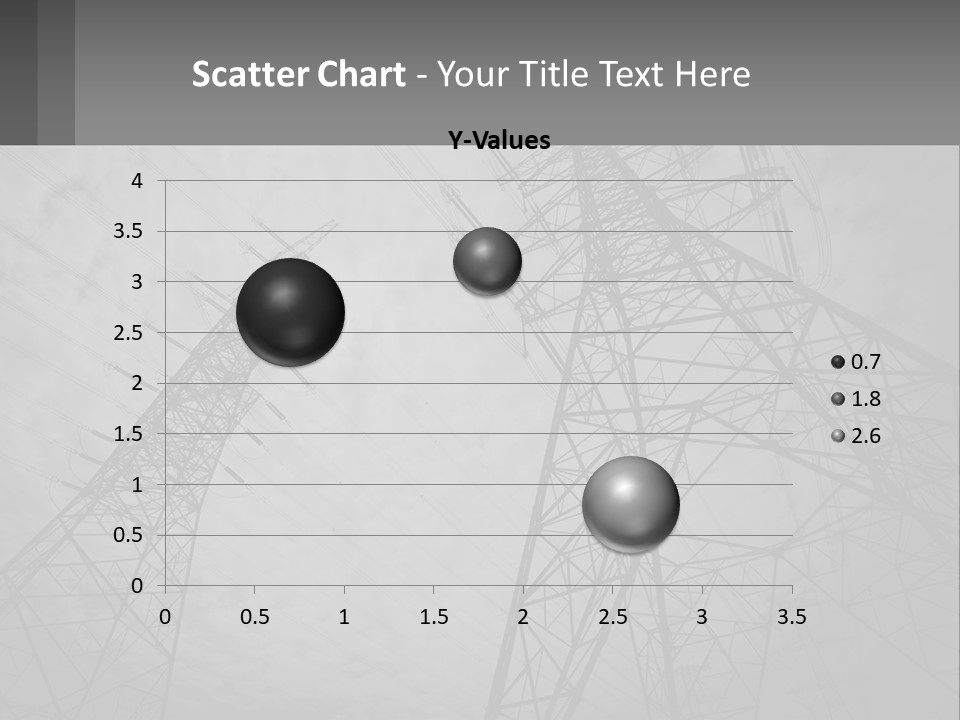 Blue Cable Caution PowerPoint Template