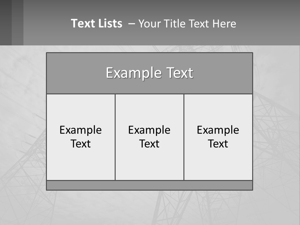 Blue Cable Caution PowerPoint Template