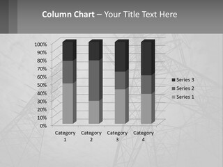 Blue Cable Caution PowerPoint Template