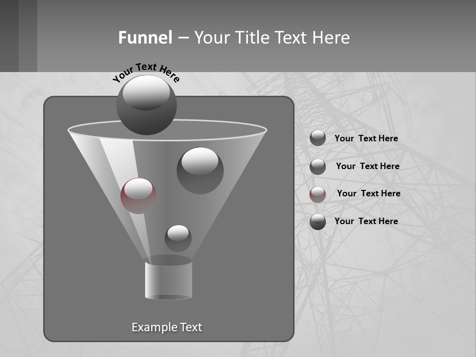 Blue Cable Caution PowerPoint Template