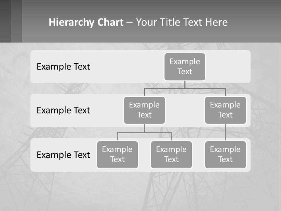 Blue Cable Caution PowerPoint Template