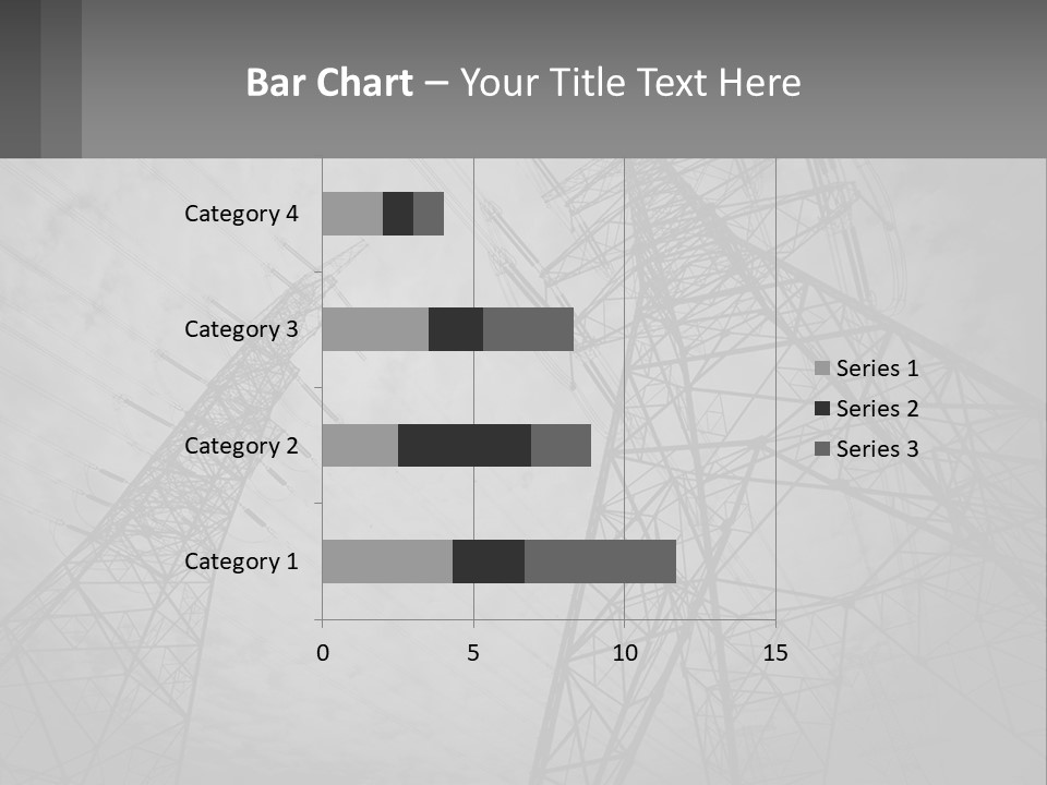 Blue Cable Caution PowerPoint Template