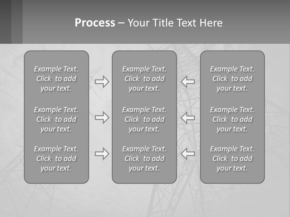 Blue Cable Caution PowerPoint Template