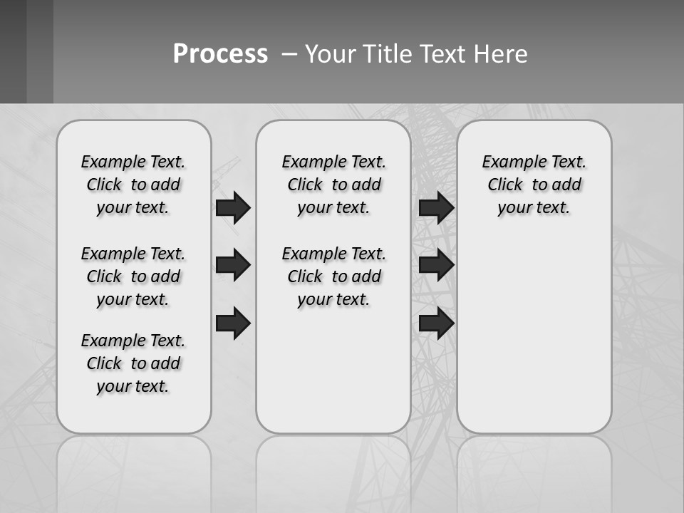 Blue Cable Caution PowerPoint Template