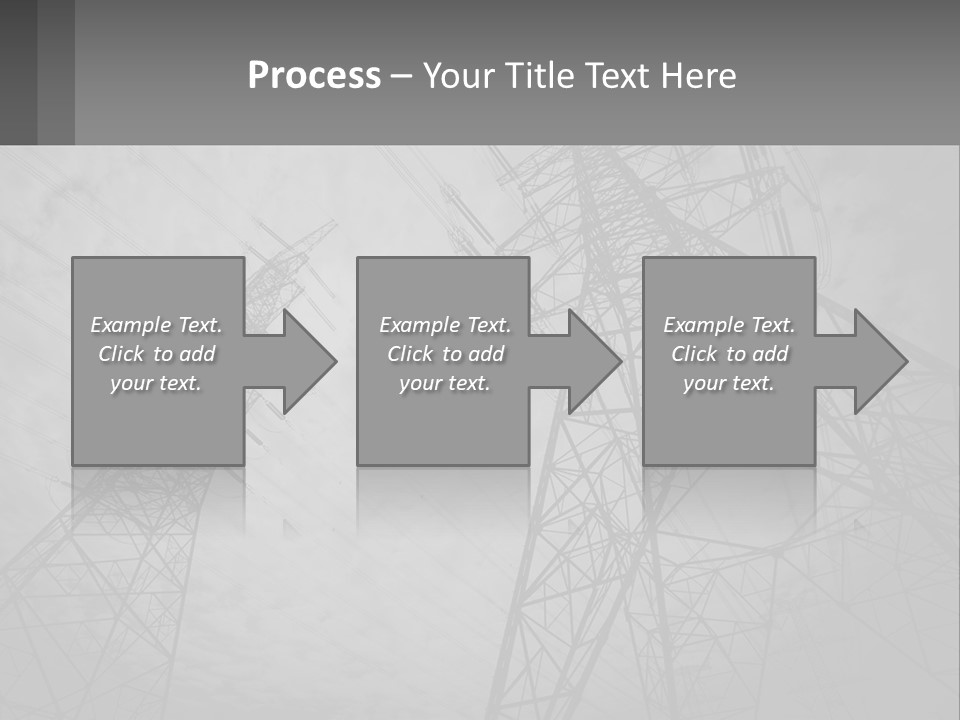 Blue Cable Caution PowerPoint Template