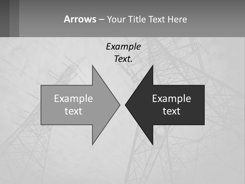 Blue Cable Caution PowerPoint Template