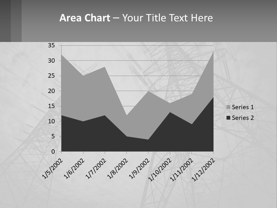 Blue Cable Caution PowerPoint Template