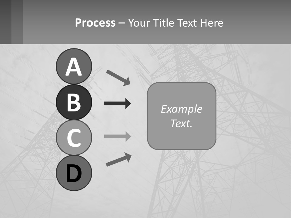 Blue Cable Caution PowerPoint Template