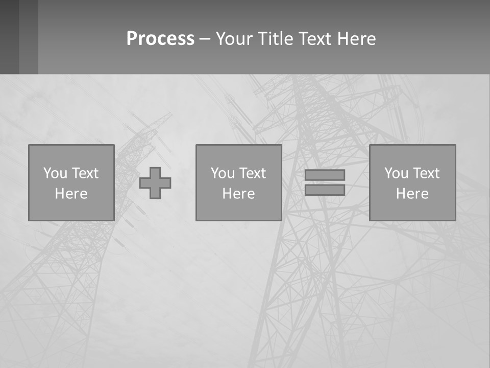 Blue Cable Caution PowerPoint Template