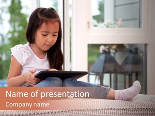 Notebook Person Home PowerPoint Template