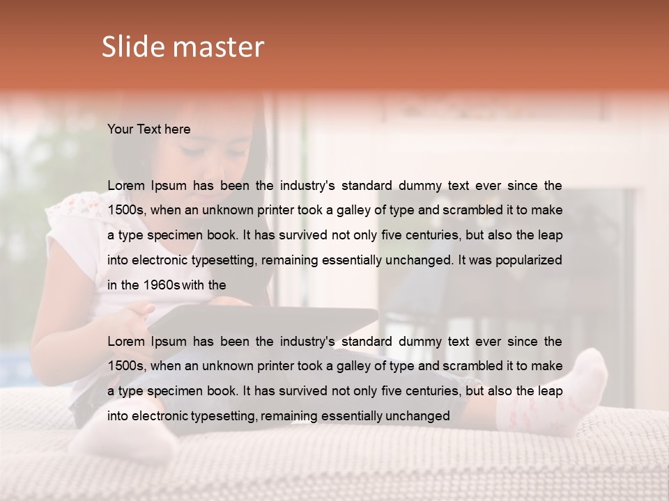 Notebook Person Home PowerPoint Template