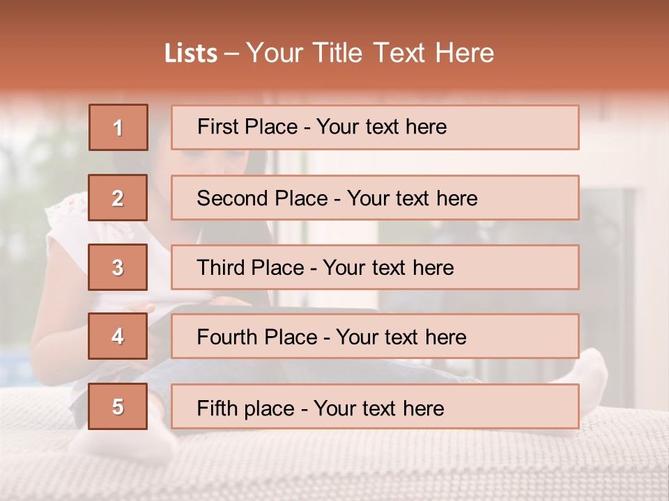 Notebook Person Home PowerPoint Template